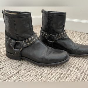 Black Frye Moto Boots
